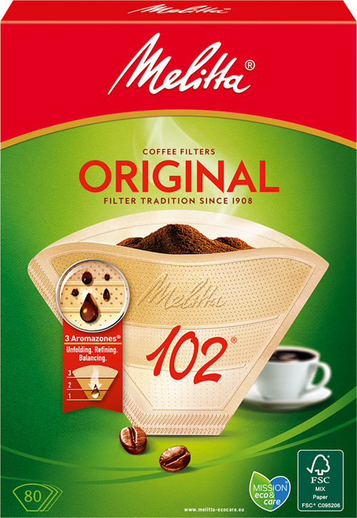 Melitta Filterposer 102 á 1x 80 stk